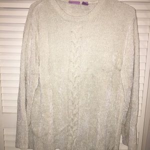 cream sweater
